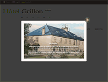 Tablet Screenshot of hotel-grillon.fr